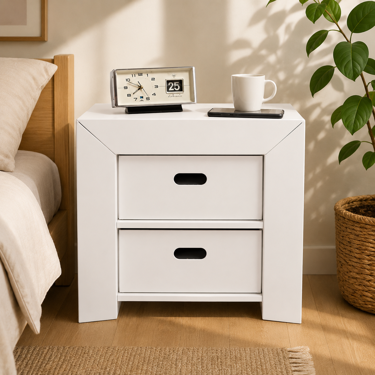White Viana nightstand